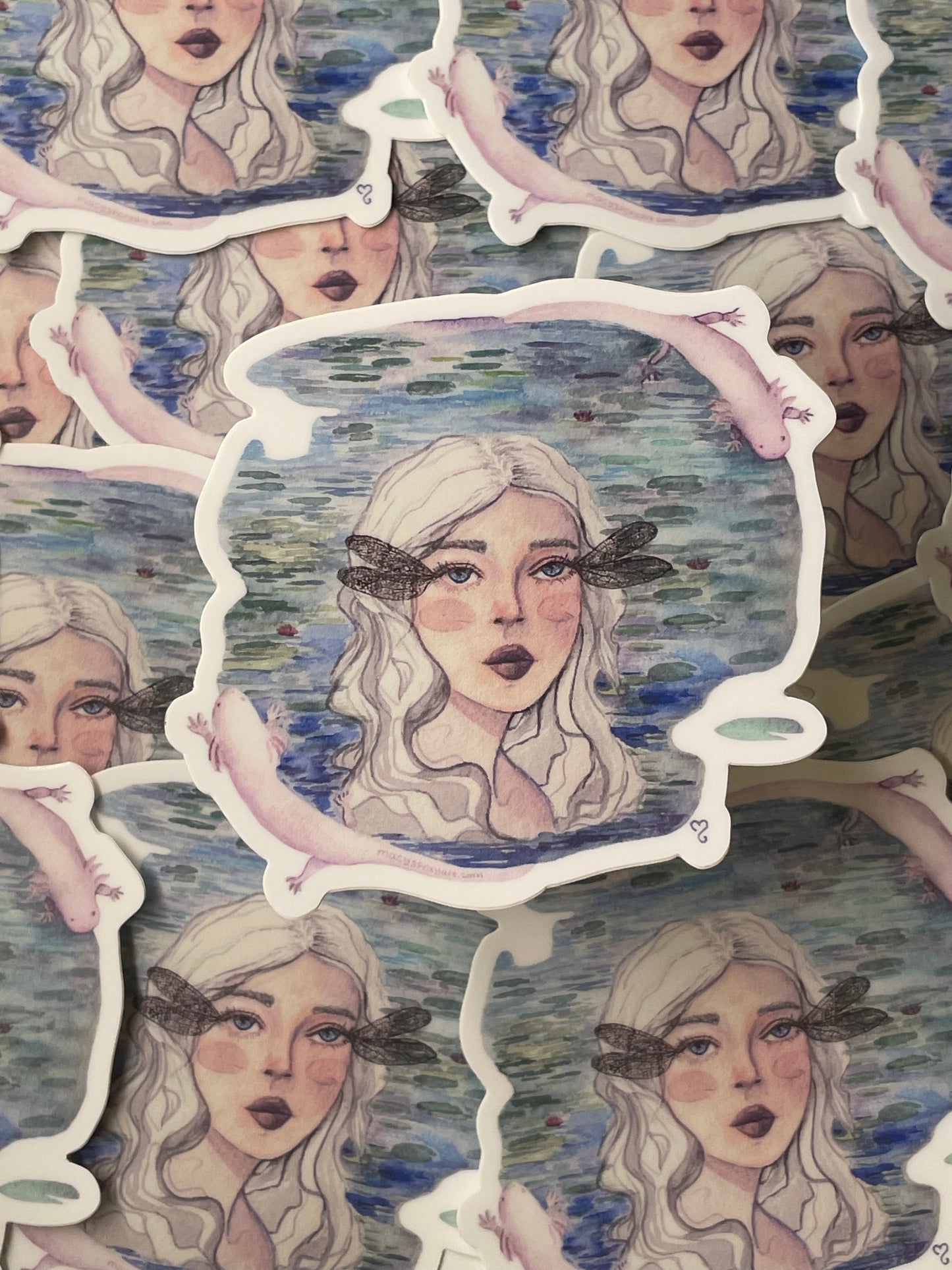 Vinyl stickers - waterproof - Lily Pond