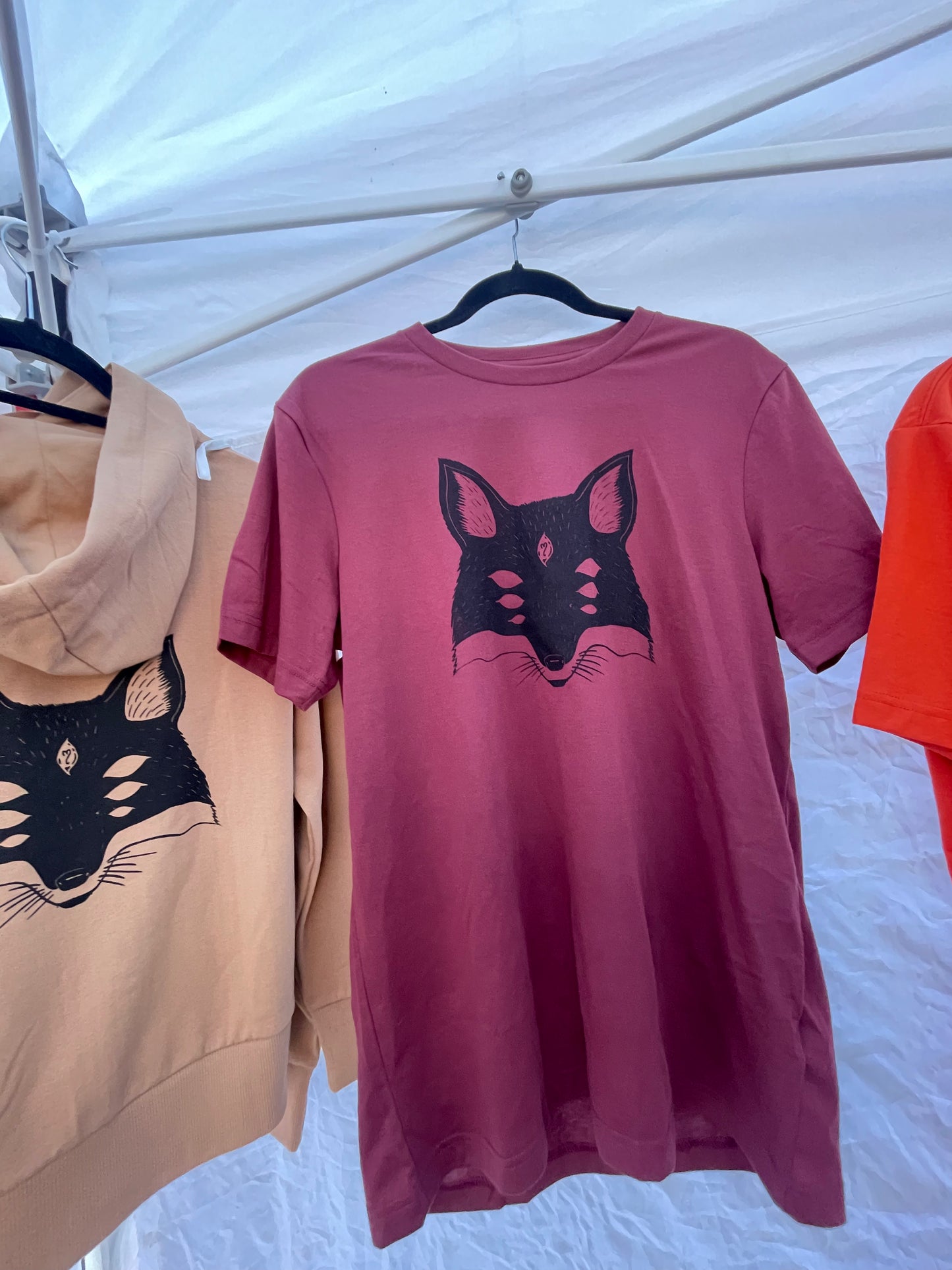 Fox logo screen printed shirts