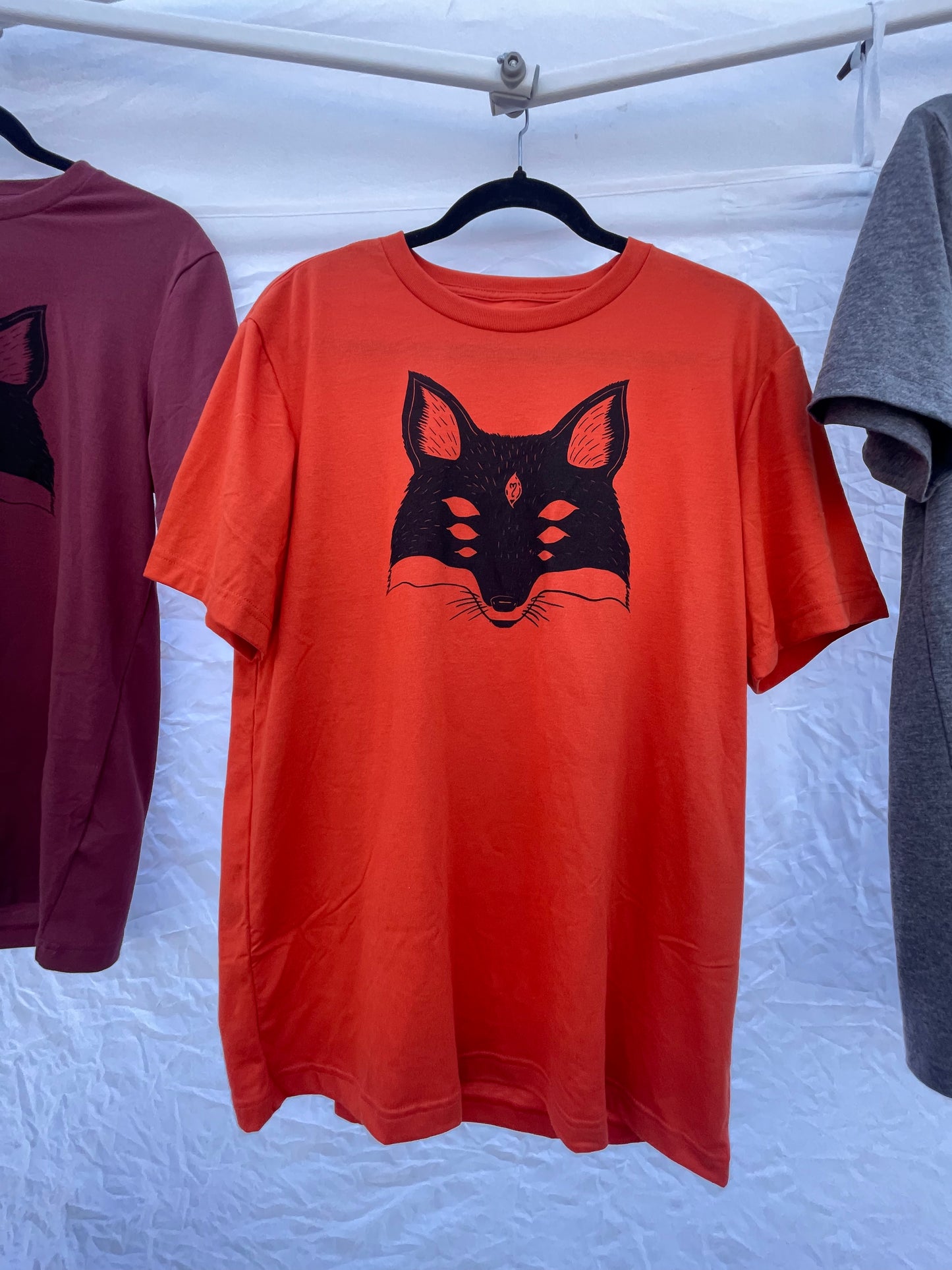 Fox logo screen printed shirts