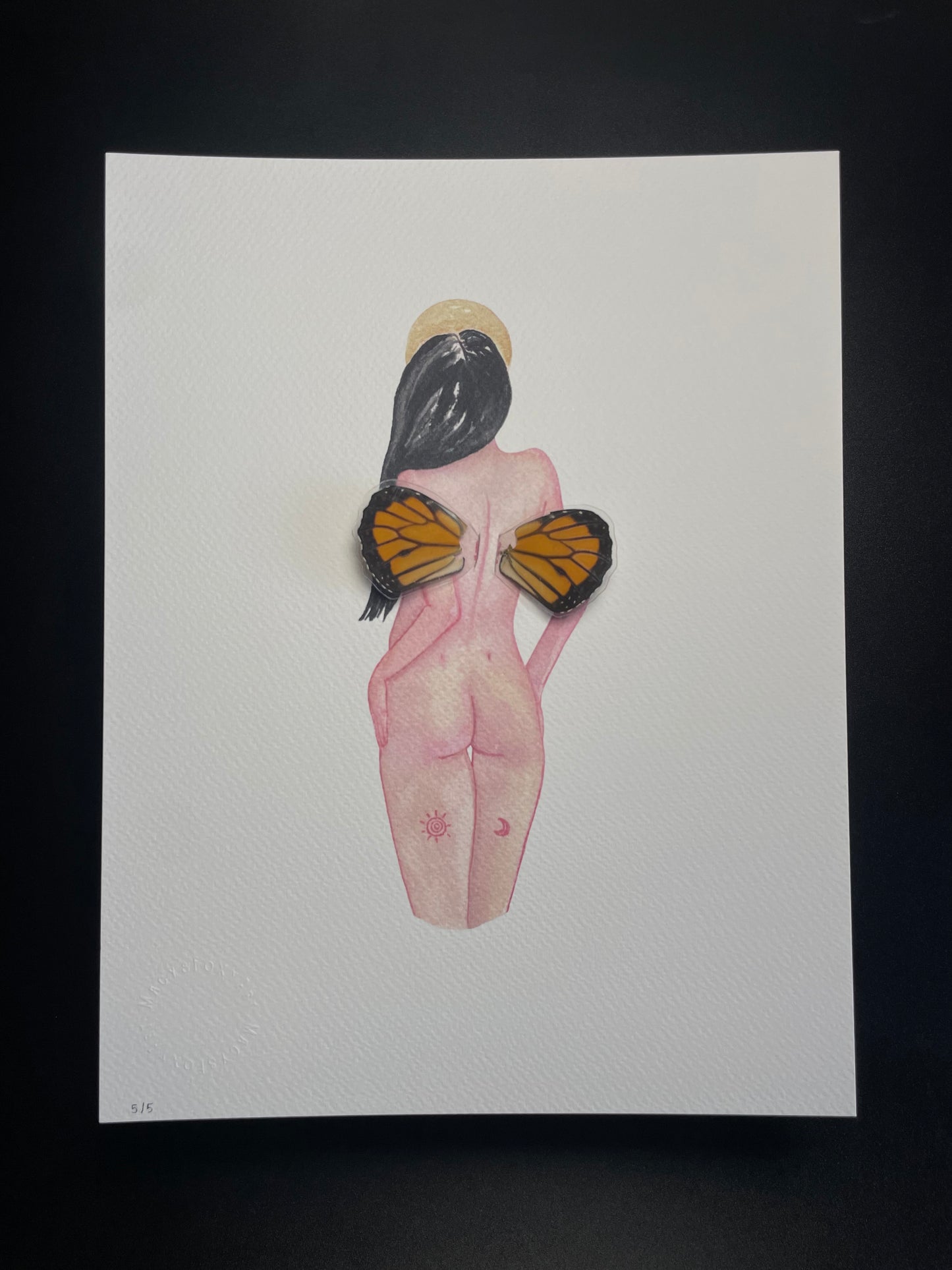 Sunset Fairy with Monarch Butterfly wings 5 of 5