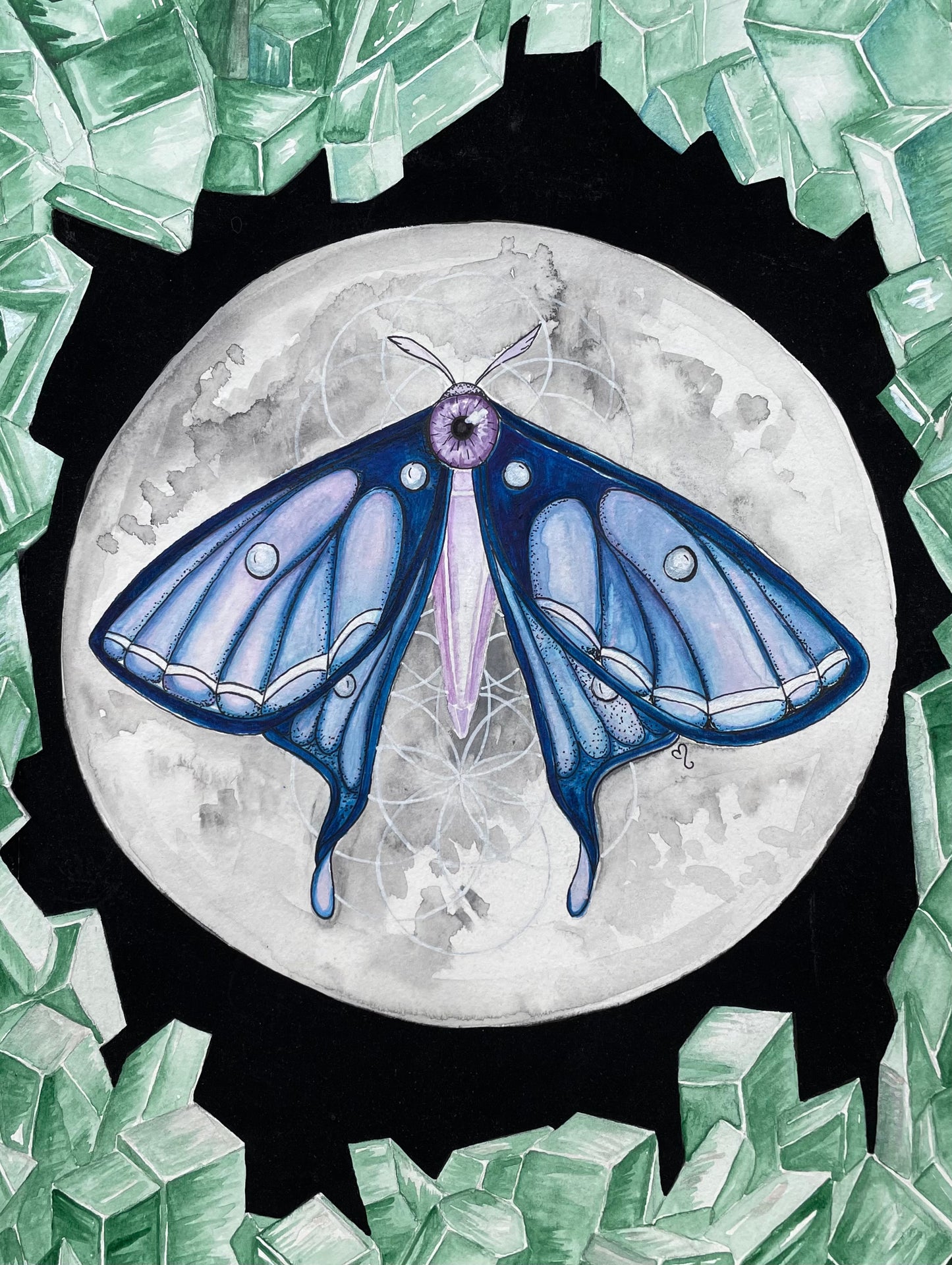 Emerald Moth Cave - Giclee fine art prints