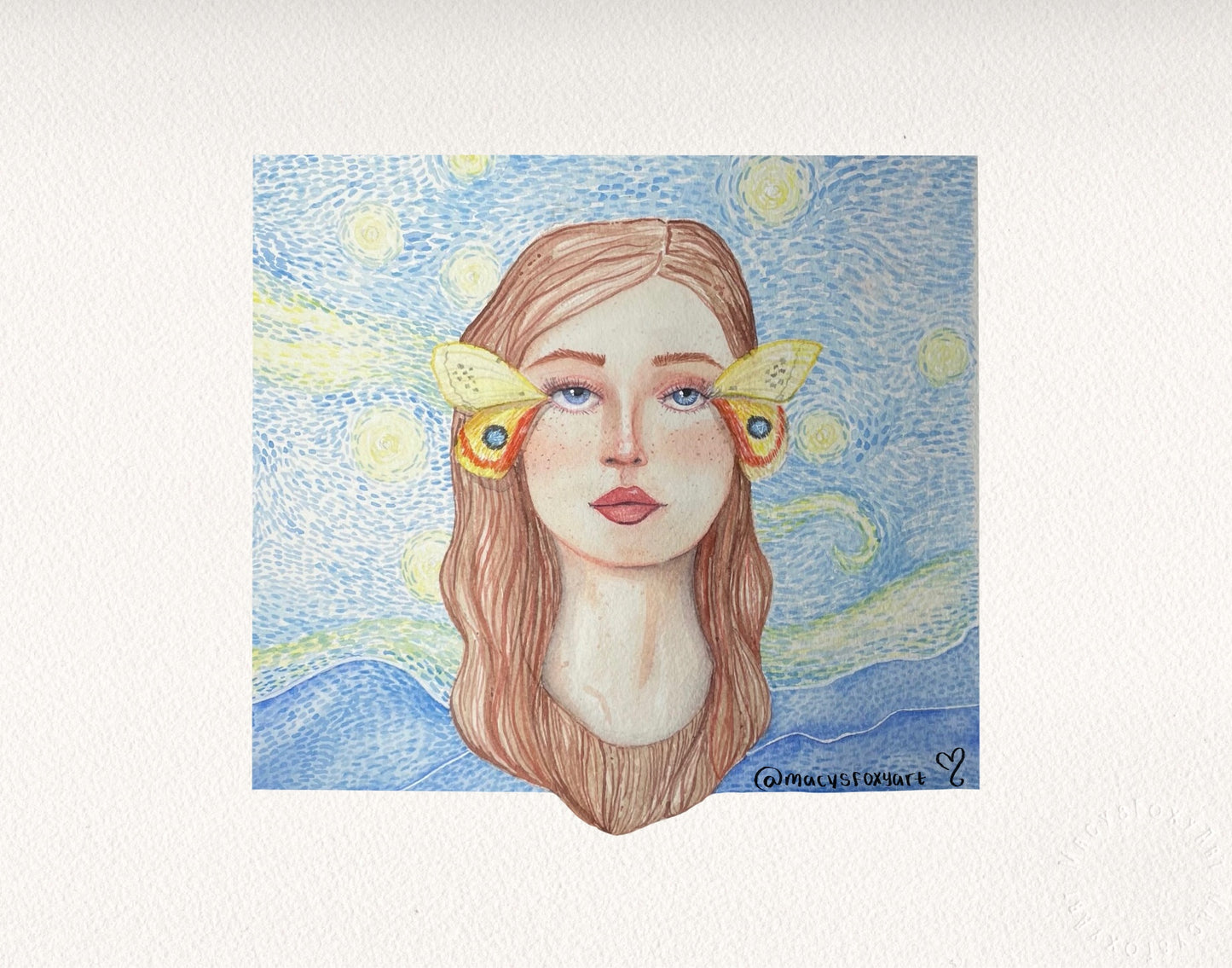 Stary Night Moth - Giclee fine art prints