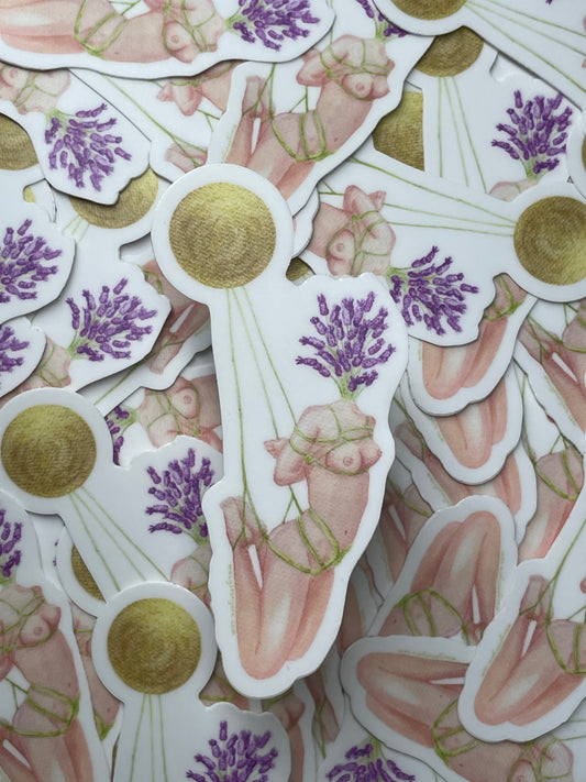 Vinyl stickers - waterproof - Lavender out to dry