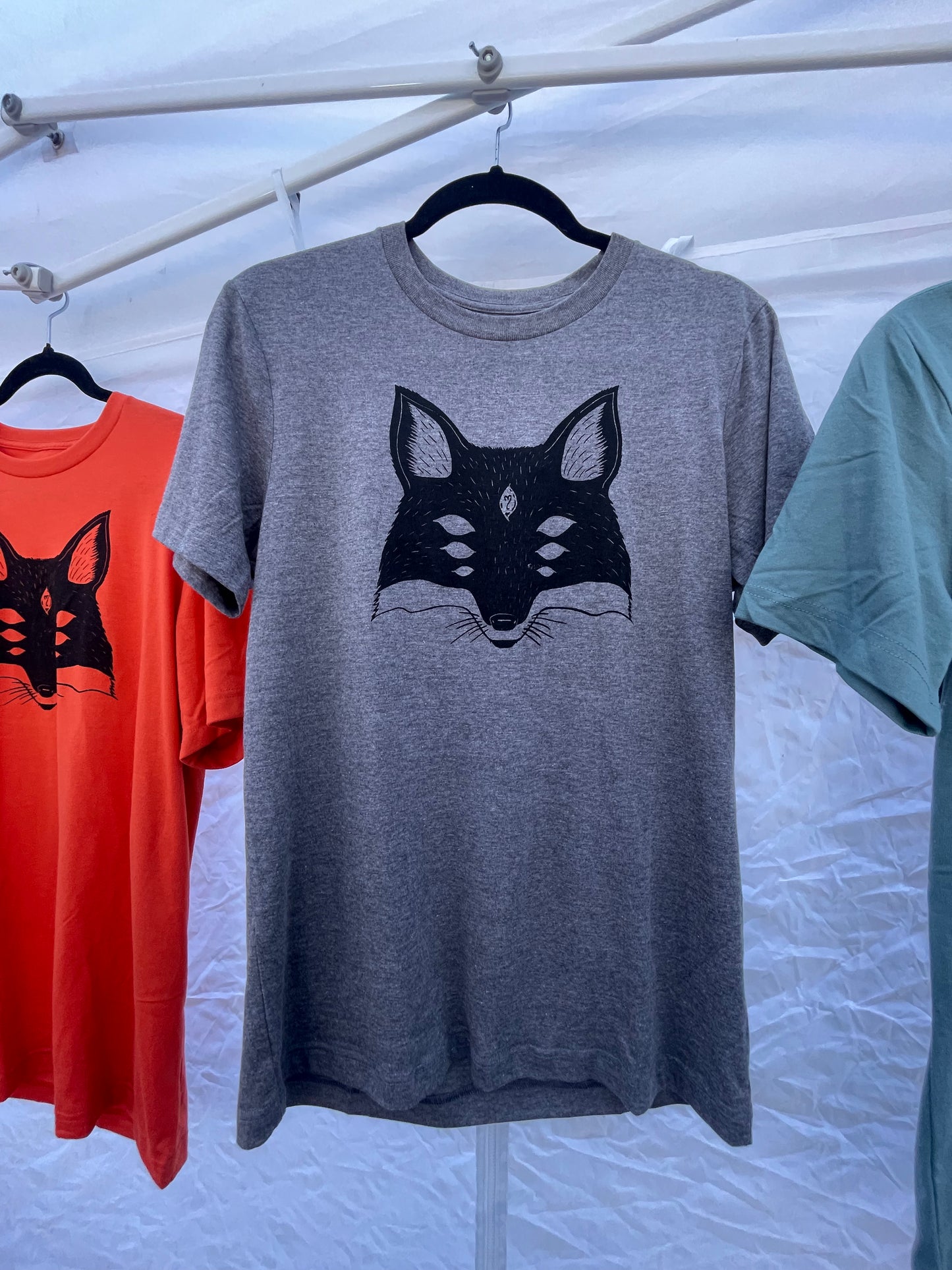 Fox logo screen printed shirts
