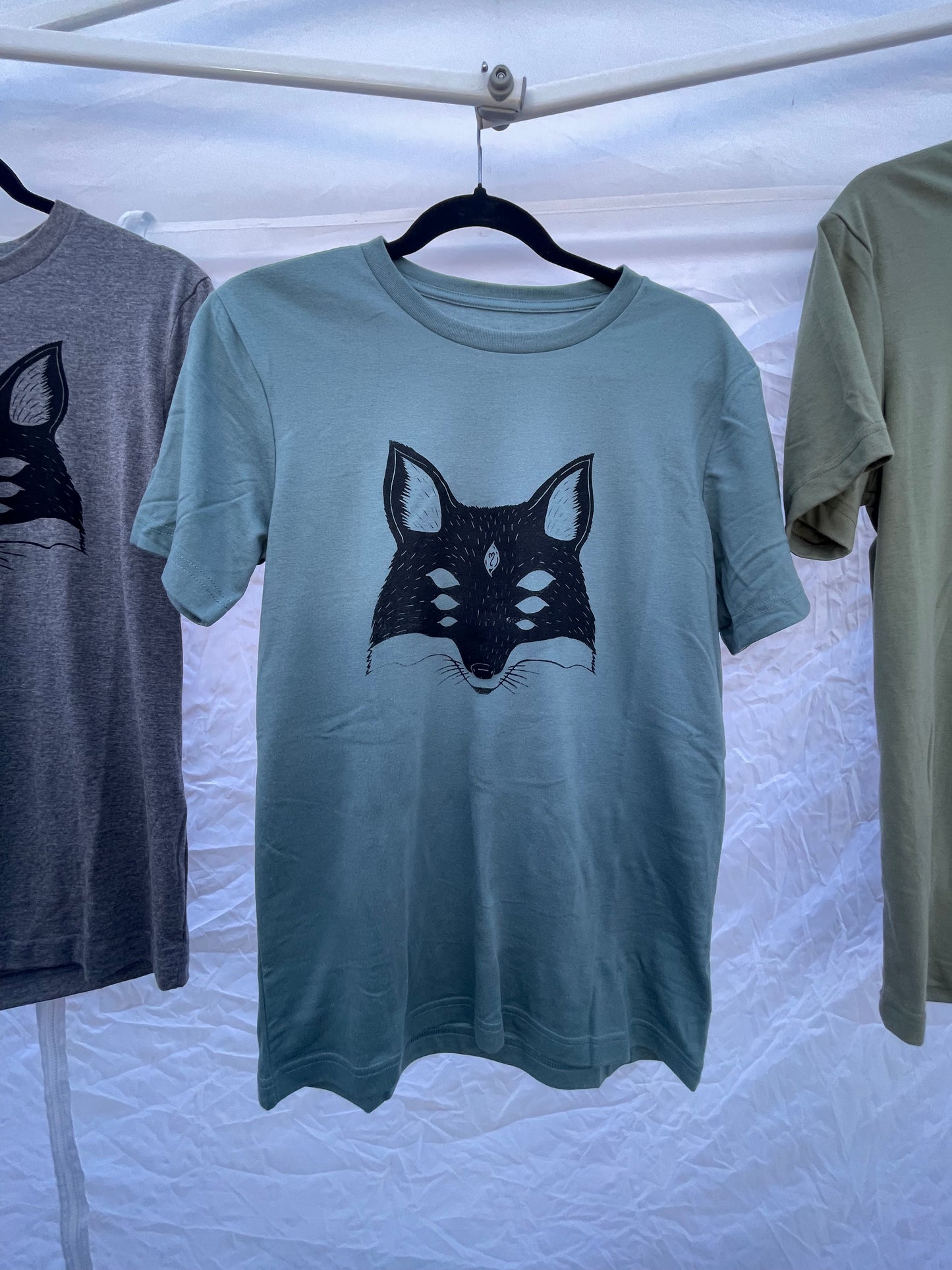 Fox logo screen printed shirts
