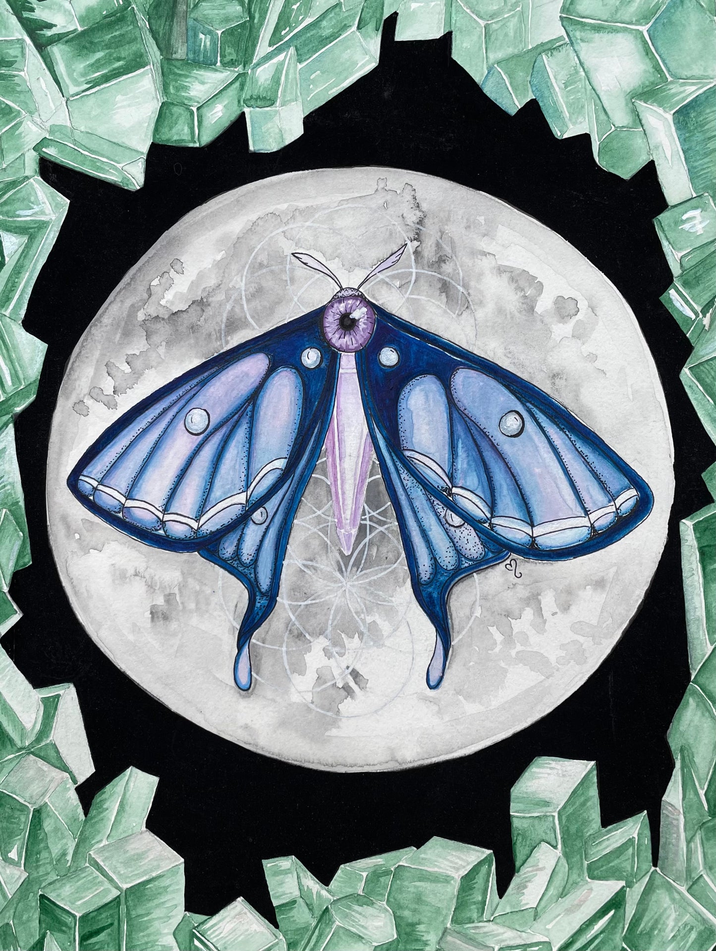 Emerald Moth Cave  - Giclee fine art prints