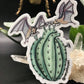 Bats with Saugaro Cactus Heart sticker