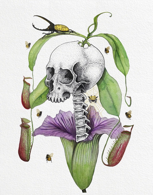 Corpse plant collaboration piece - giclee fine art print